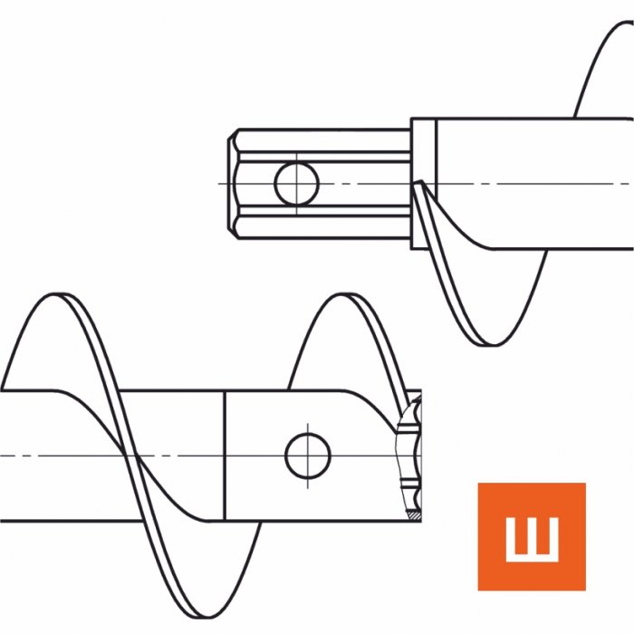 Шнеки буровые с шестигранным соединением