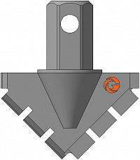 Долото шнековое лопастное ДП-65.25.Ш17 фото