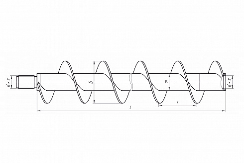 Шнек ШБ-82 L-1000 мм СП28 фото
